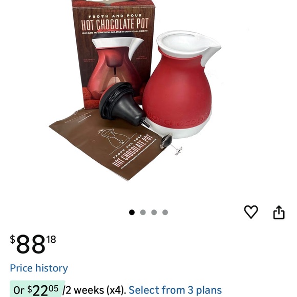 Red Hot Chocolate Pot